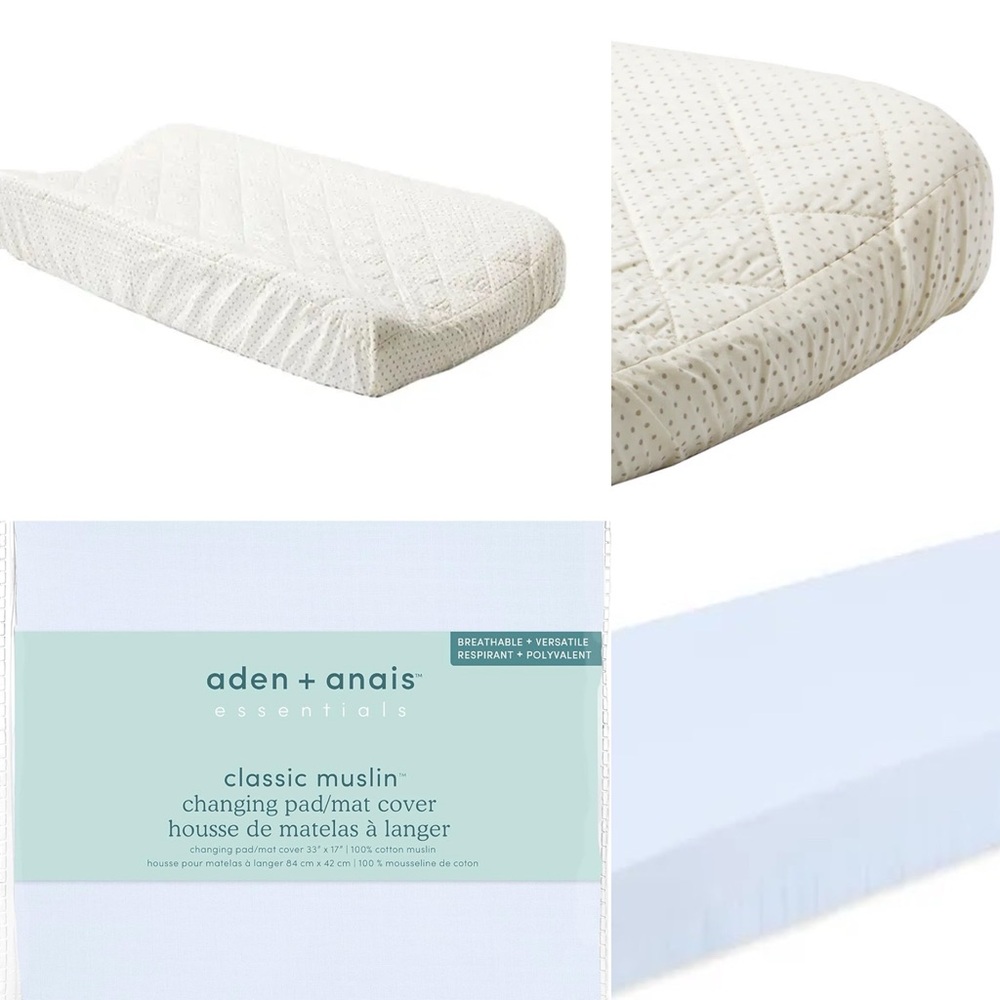 Pehr and Aden + Anais Changing Pad Covers (2 in total)